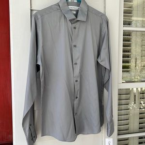 Grey Calvin Klein dress shirt